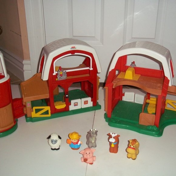 LOT Little People Fisher Price Farm Barn Animals & Sounds People + More - Picture 2 of 4
